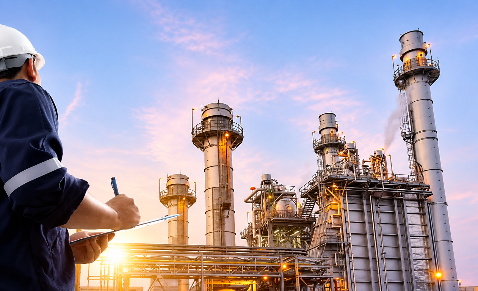Instalación de la industria petrolera